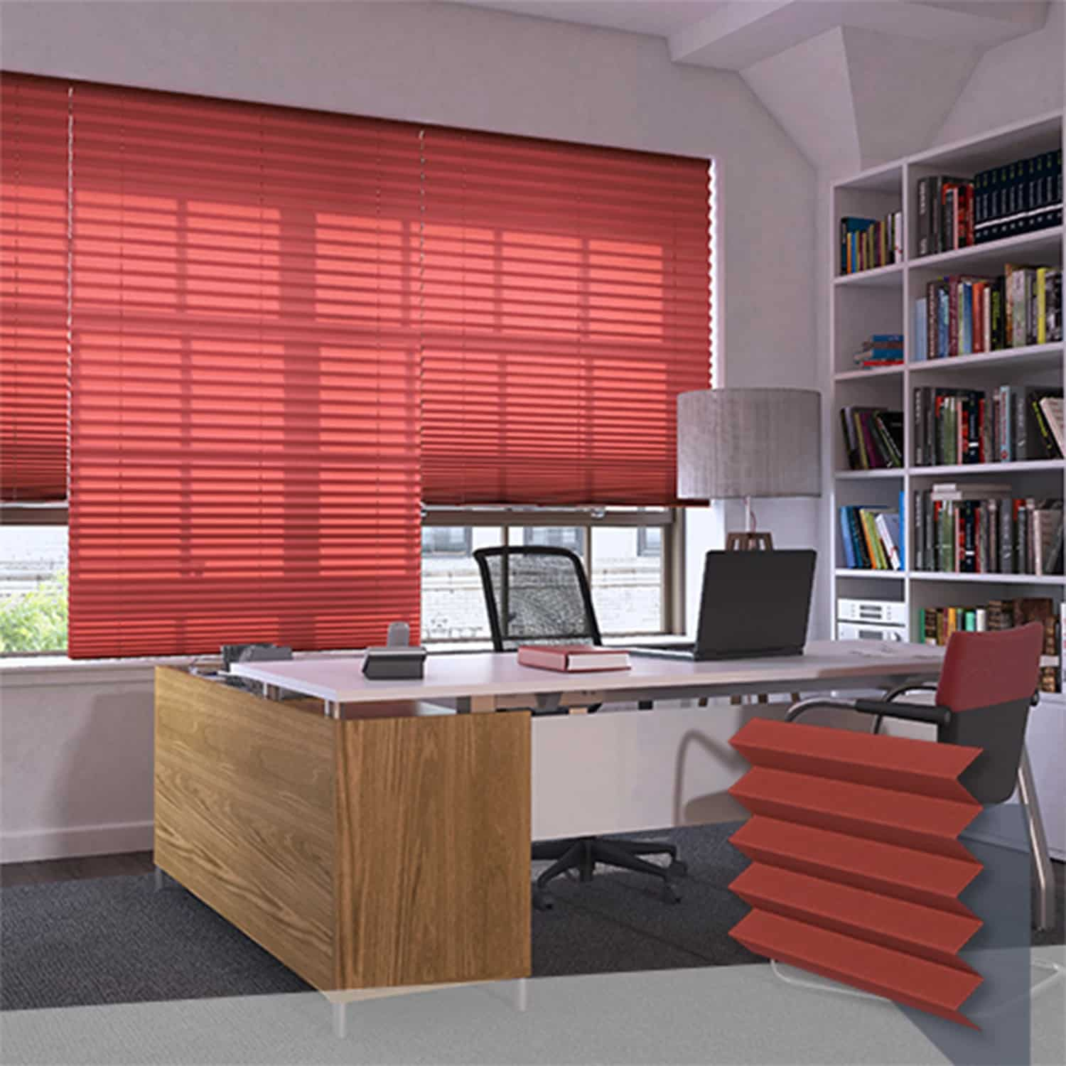 Maroon Pleated Blinds - Add a Touch of Elegance to Your Space